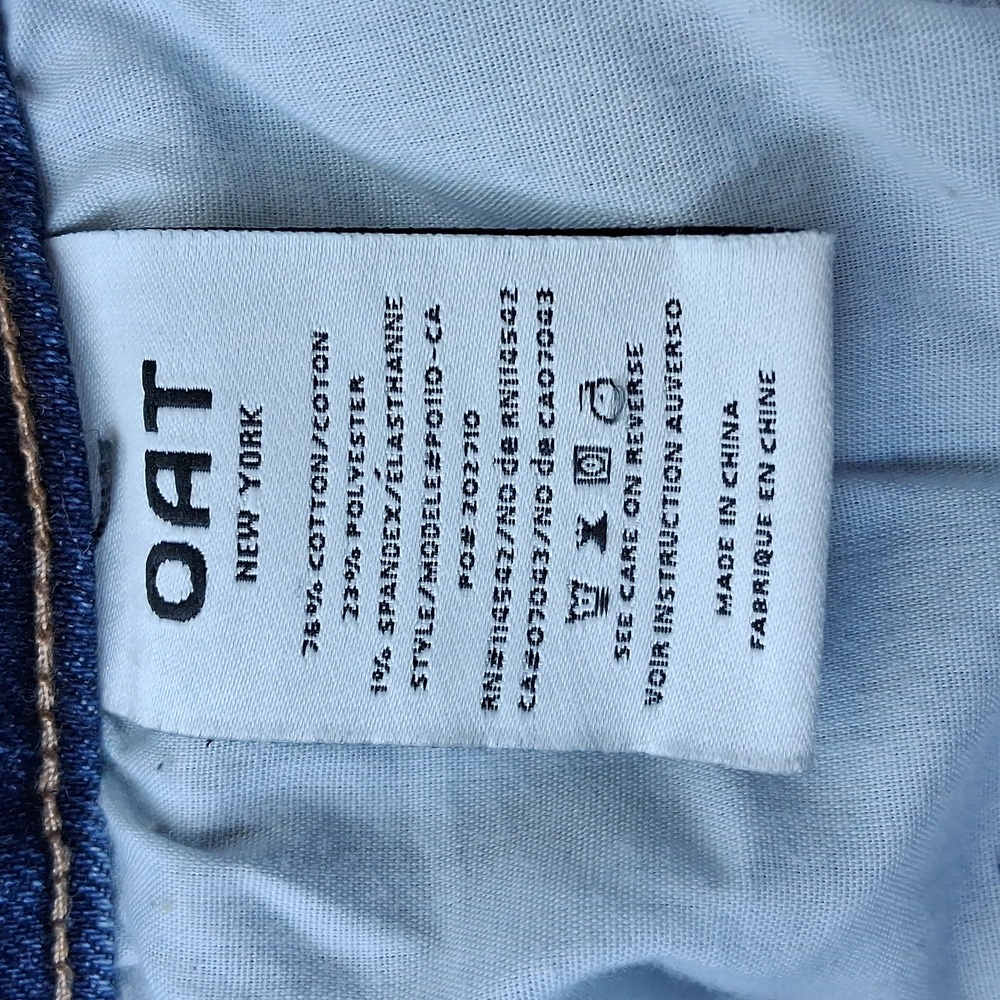Oat New York Women's Straight Leg Blue Jeans - Picture 11 of 14